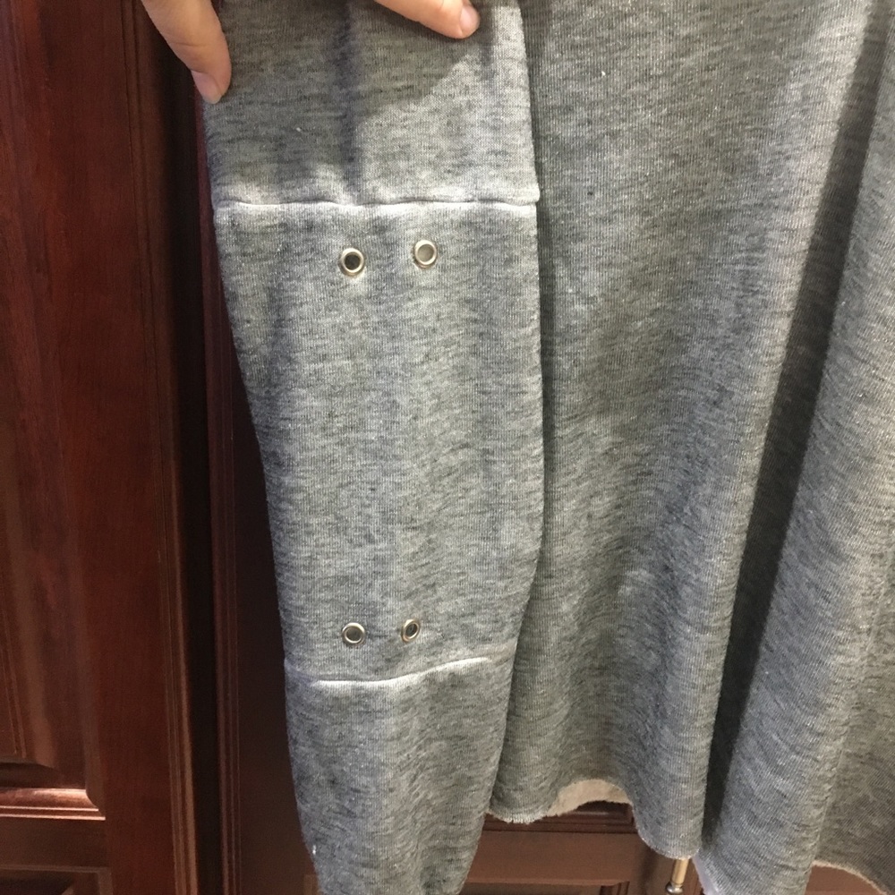 NWT Wildfox Grey Gray Hooded Top Sweater S - Picture 4 of 9